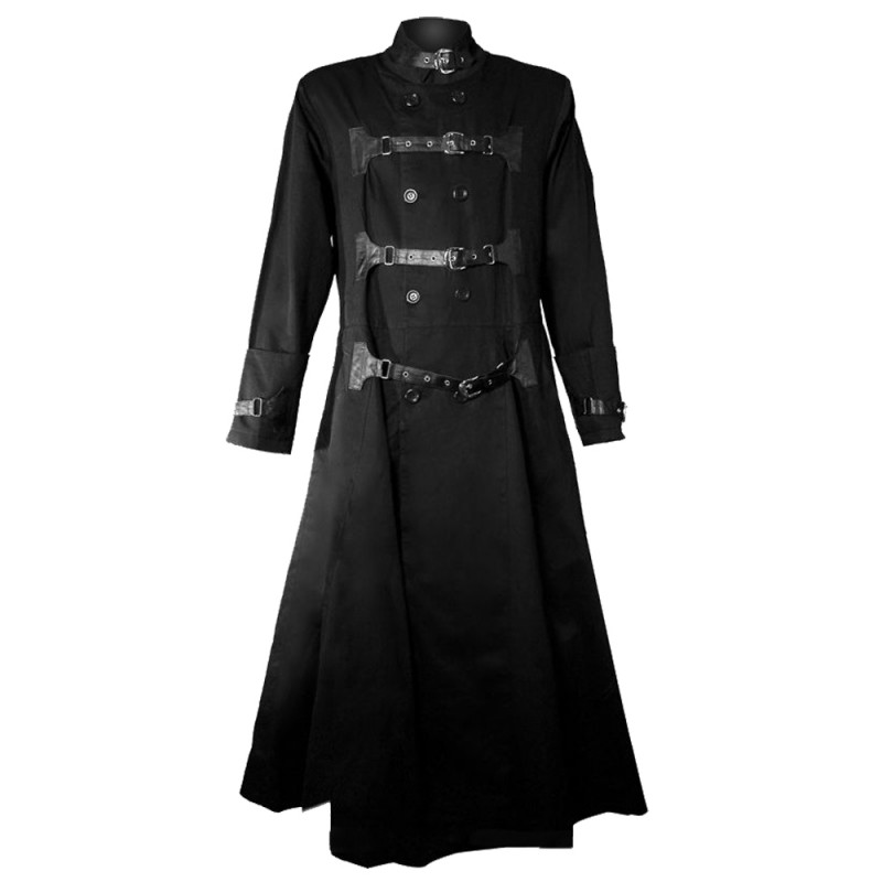 Men Hellraiser Long Coat Gothic Style Cotton Coat For Sale